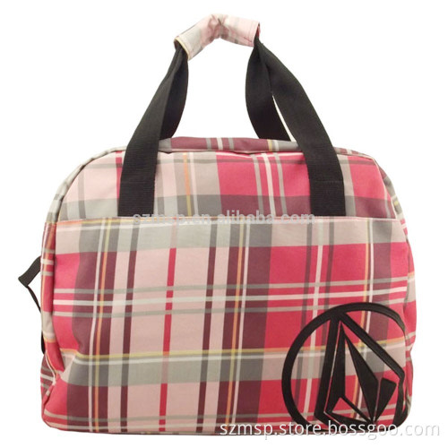 Foldable polyester travelling tote bag for girls